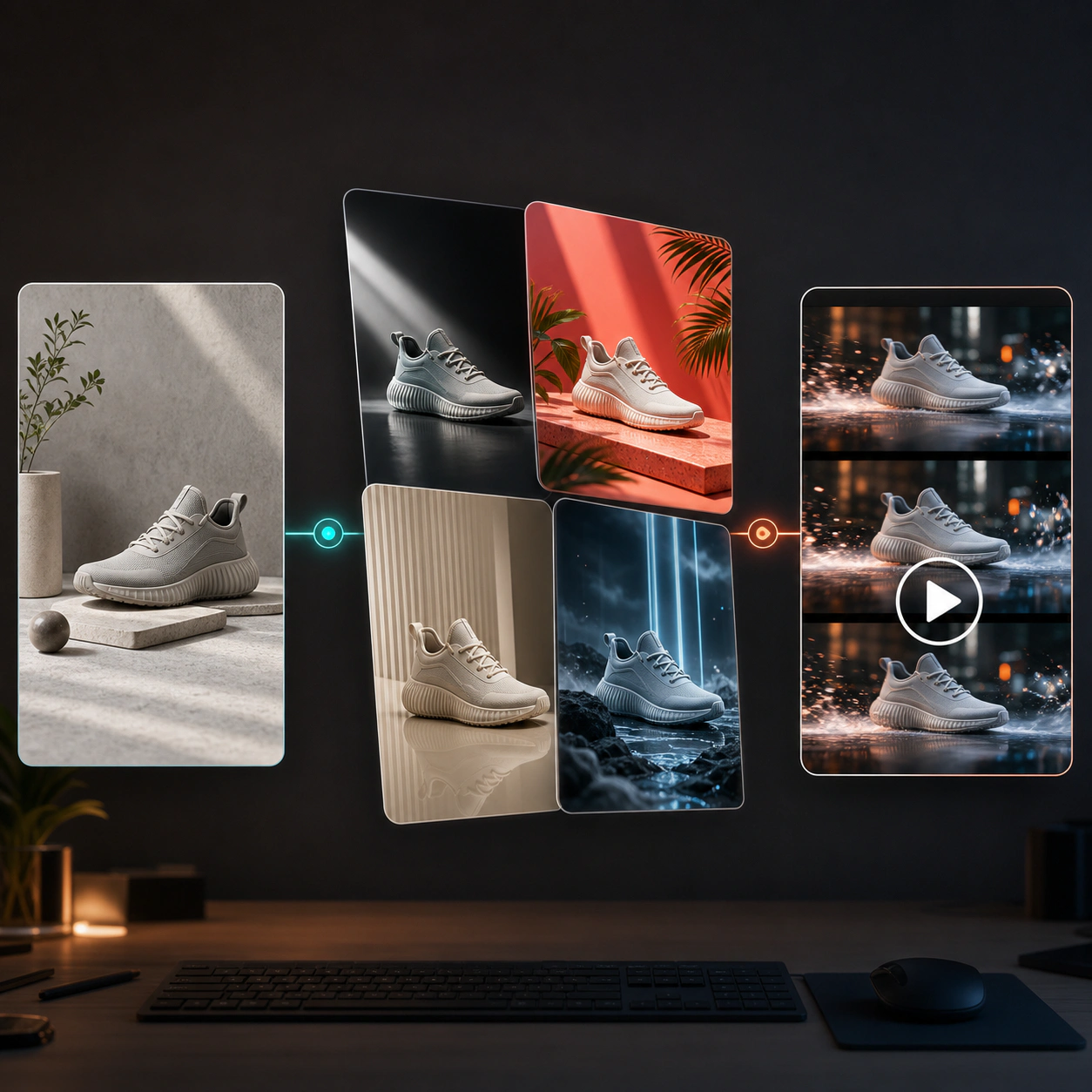 AI image to image and image to video preview showcase